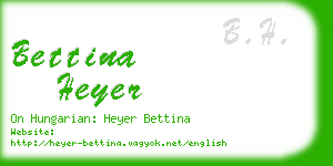 bettina heyer business card